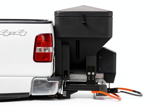 Buyers Products SaltDogg TGS03 Tailgate Salt Spreader, Made In The USA, 8 cu ft/600 lb Capacity, Horizontal Auger Feed, Commercial Salt Spreader For Truck Tailgate, Receiver Hitch Mount-3