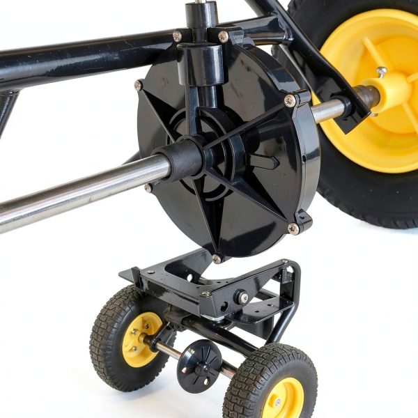 Walk-Behind Push Broadcast Spreader EAGWON 100lb with 13in Tires-3