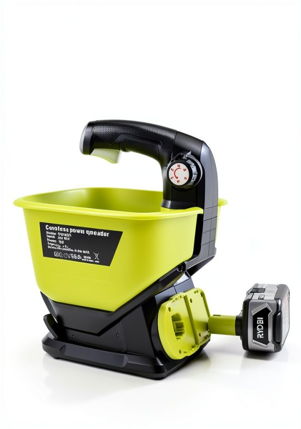 Salt Spreader for Ryobi 18V Battery, Handheld Power Spreader for Seeds, Fertilizer, Year-Round Coverage for Grass Seeds, Rock Salt, and ice melt Seasons. (Tool only)-1