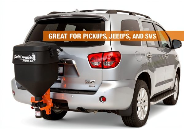SaltDogg Tailgate Salt Spreader TGSUVPROA Black/Orange 4.4 cu ft-5