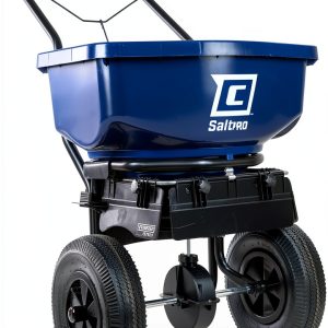 Chapin 88200A Spreader, Salt, Ice Melt, All Season, SaltPro, Walk Behind, Spiked Auger, Adjustable Baffles, 12" Tires, Coated Steel Frame, Enclosed Gears, Weather-Resistant, Rain Cover, 80Lbs-0