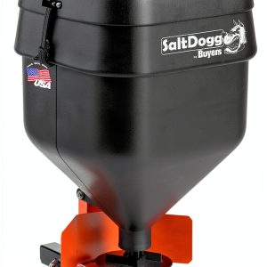Buyers Products TGSUV1B SaltDogg Tailgate Salt Spreader, 4.41 cu ft/331 lb Capacity, Manual Open/Close Gate w/Gravity Feed, Residential Salt Spreader-0