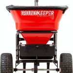 Buyers Products 3039632R Grounds Keeper Commercial All Season Walk Behind Push Spreader, 100lb Capacity, For Seed, Fertilizer, Winter Salt & Snow Melt, Included Grate & Cover With Enclosed Gearbox-0