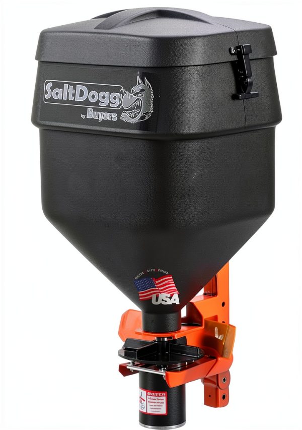 SaltDogg Tailgate Salt Spreader TGSUVPROA Black/Orange 4.4 cu ft-0