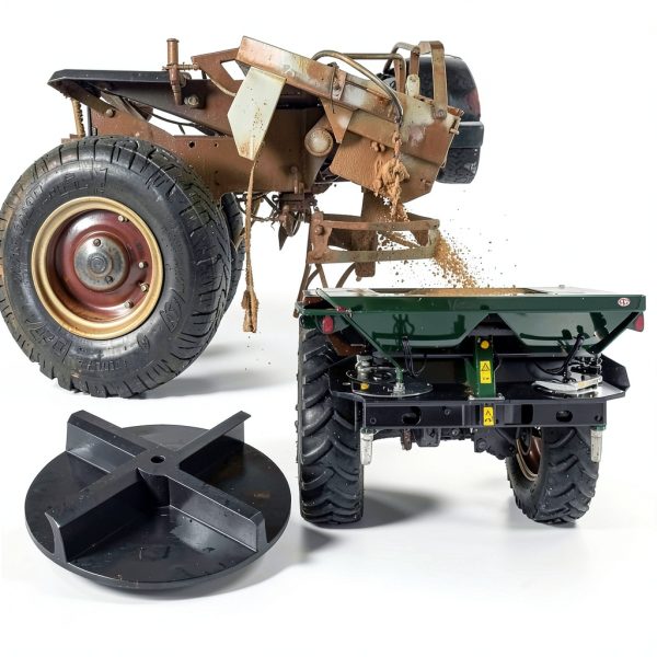 12" Diameter Truck Salt Spreader Part, Spreader Spinner Disk Compatible with Tgs03 and Tgs07 Spreaders Replacement-2