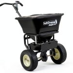 SaltDogg WB155BG Professional 100 lb Capacity Walk Behind Broadcast Salt Spreader, Steel Frame-0