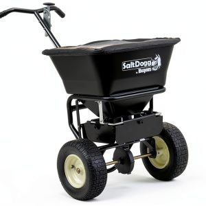 SaltDogg WB155BG Professional 100 lb Capacity Walk Behind Broadcast Salt Spreader, Steel Frame-0