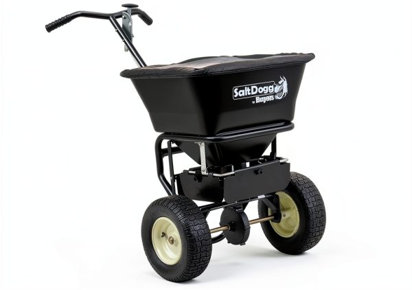 SaltDogg WB155BG Professional 100 lb Capacity Walk Behind Broadcast Salt Spreader, Steel Frame-0
