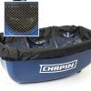 Chapin USA 82088 80-Pound Made in USA Commercial Sure Spread Salt and Ice Melt Walk Behind Spreader with 360-degree Baffles, Enclosed Gear System and Includes Cover and Salt Grate, Blue-3