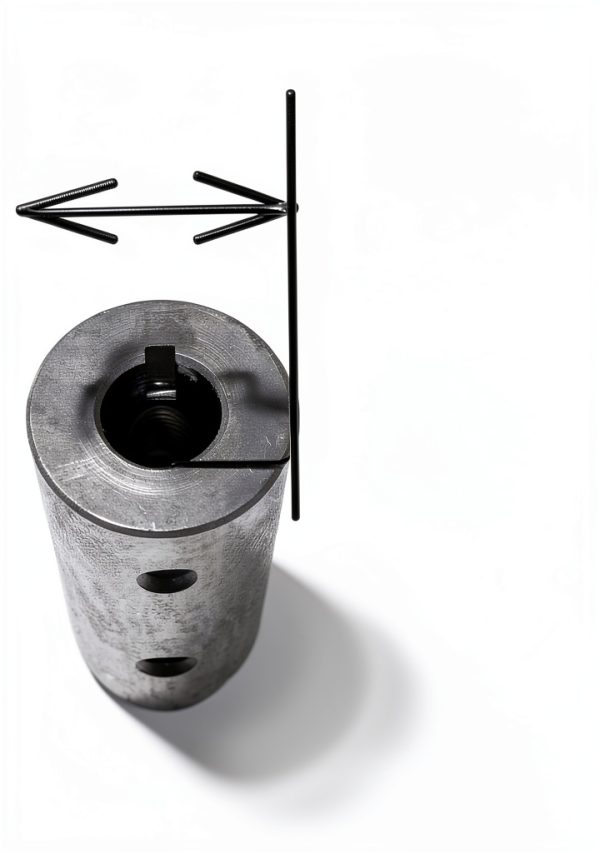 Salt Spreader Spinner Hub Replaces Buyers 3007809 for TGSUV1B with Installed Set Screw-3
