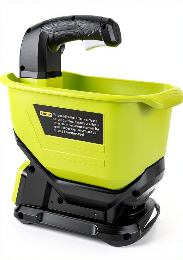 Salt Spreader for Ryobi 18V Battery, Handheld Power Spreader for Seeds, Fertilizer, Year-Round Coverage for Grass Seeds, Rock Salt, and ice melt Seasons. (Tool only)-0